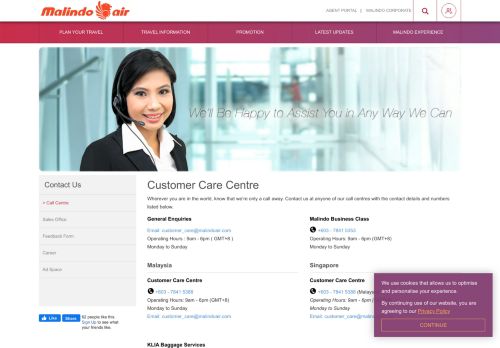 
                            4. Contact Us - Malindo Air