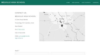 
                            2. Contact Us — Melville High School
