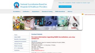 
                            11. Contact Us - NABH