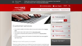 
                            3. Contact Us | Parcelforce Worldwide