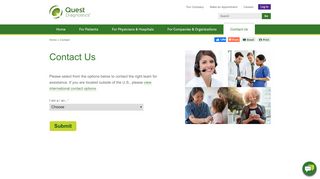 
                            7. Contact Us - Quest Diagnostics