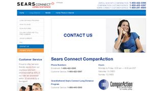 
                            7. Contact Us | Sears ConnectComparAction