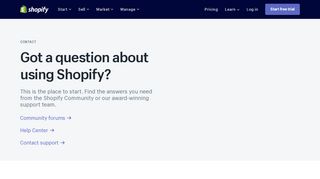 
                            7. Contact Us — Shopify