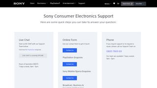 
                            13. Contact Us : Sony New Zealand - Support