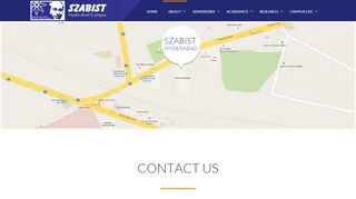
                            6. contact us - SZABIST HYD