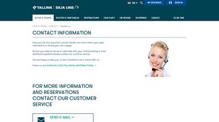 
                            5. Contact us - Tallink & Silja Line