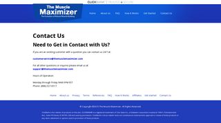
                            3. Contact Us - The Muscle Maximizer