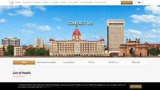 
                            8. Contact Us | The Taj Hotels Resorts and Palaces