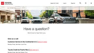 
                            6. Contact Us | Toyota Financial