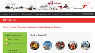 
                            4. Contact Us - TRANSNET