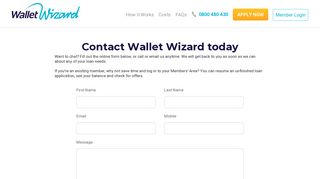 
                            5. Contact Us | Wallet Wizard