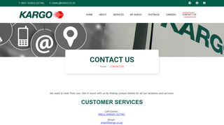 
                            3. CONTACT US – Welcome to Kargo