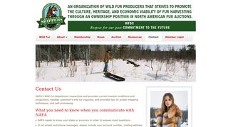 
                            5. Contact Us - Wild Fur Shippers Council