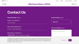 
                            10. Contact Us - Willis Towers Watson