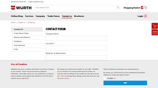 
                            13. Contact Us - Würth UK Ltd. - Wurth