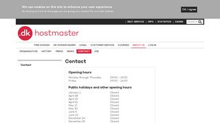 
                            13. contact you customer service - Contact | DK Hostmaster