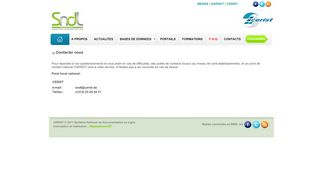 
                            5. Contacter - SNDL Systeme National de Documentation en Ligne - Cerist