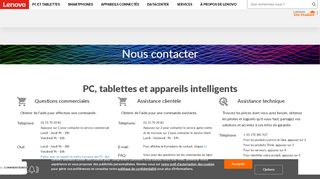 
                            2. Contactez-nous Lenovo | Lenovo France