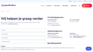 
                            12. Contactgegevens | Payroll Select