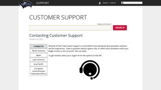 
                            6. Contacting Customer Support - Wizards - Service