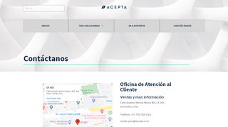 
                            7. Contacto - Acepta Perú