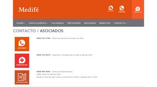 
                            3. contacto / asociados - Medifé