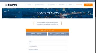 
                            5. Contacto - Sitrack Mexico