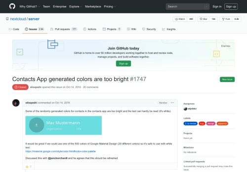 
                            4. Contacts App generated colors are too bright · Issue #1747 · nextcloud ...