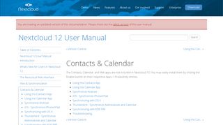 
                            4. Contacts & Calendar — Nextcloud 12 User Manual 12 documentation