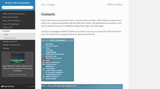 
                            5. Contacts — Check_MK Documentation documentation