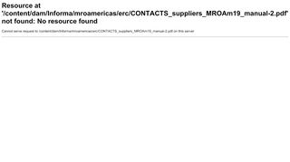 
                            12. Contacts - Exhibitor Services/Suppliers - MRO Americas