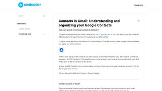 
                            11. Contacts in Gmail: understanding and organizing your Google ...
