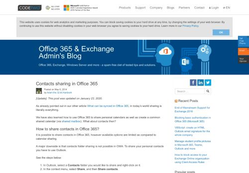 
                            10. Contacts sharing in Office 365 - CodeTwo