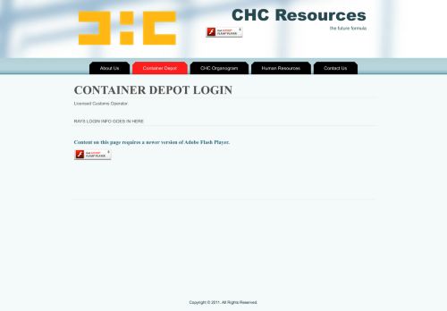 
                            8. container depot login - CHC Supply-Chain