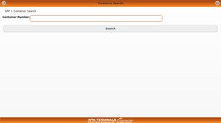 
                            13. Container Search - TERMView - APM Terminals