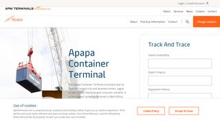 
                            12. Container Tracking - APM Terminals