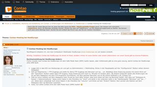 
                            11. Contao-Hosting bei HostEurope - Contao Community