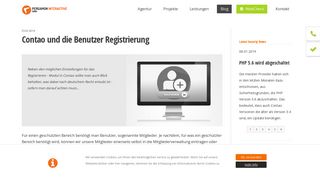 
                            7. Contao und die Benutzer Registrierung - Pergamon interactive GmbH