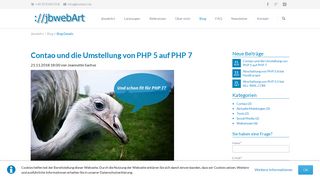 
                            10. Contao und die Umstellung von PHP 5 auf PHP 7 | jbwebArt