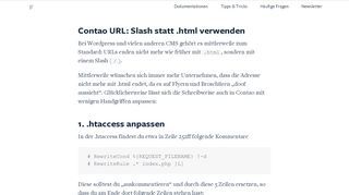 
                            11. Contao URL: Slash statt .html verwenden - Erdmann & Freunde