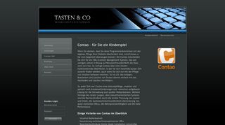 
                            12. Contao (vorm. TYPOlight) - Tasten & Co – Webdienstleistungen