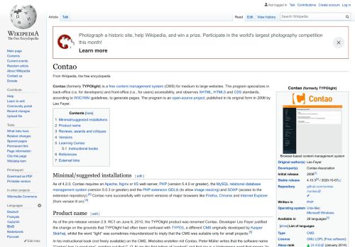 
                            8. Contao - Wikipedia