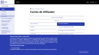 
                            3. Contas de Utilizador | Faculdade de Ciências da Universidade de ...