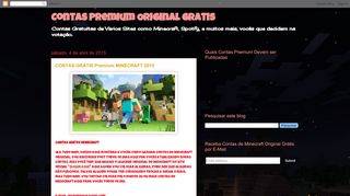 
                            2. CONTAS GRÁTIS Premium MINECRAFT 2015 - Contas Premium ...