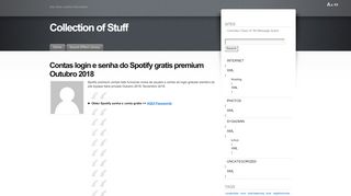 
                            3. Contas login e senha do Spotify gratis premium Outubro 2018 - webmail