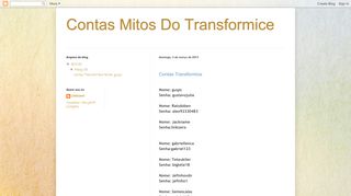 
                            11. Contas Mitos Do Transformice