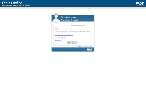 
                            1. Contas Online - FNDE