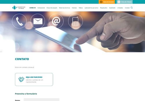 
                            8. Contato - Diagnósticos do Brasil