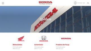 
                            11. Contato | Honda