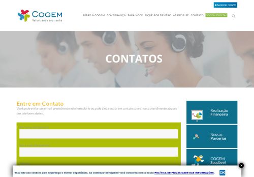 
                            8. Contatos – COGEM